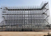 高架橋盤扣式腳手架施工現場